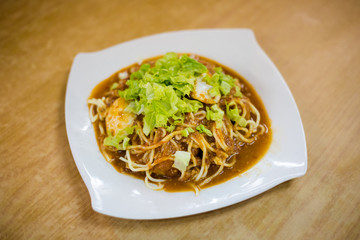 Malaysian Mee Rojak fried noodles © sitriel