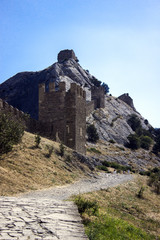 Fototapeta premium walls and towers of Genoese fortress Crimea