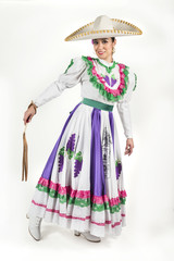 Mexican regional dancing dress