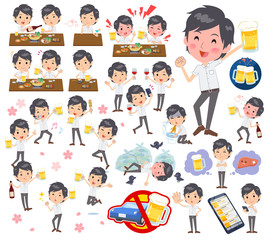 White short sleeved shirt men_alcohol