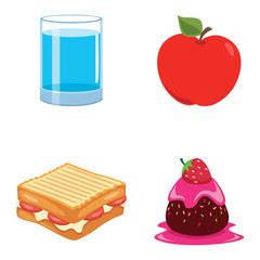 Vector Illustration Of Food