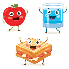 Vector Illustration Of Food