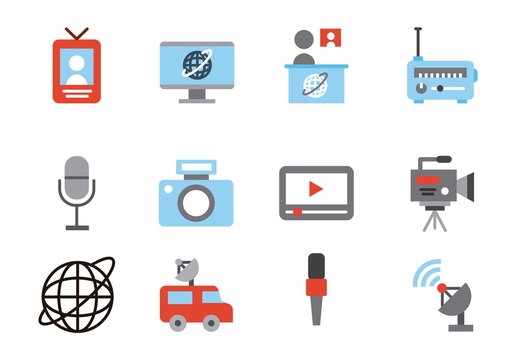 20 Colorful News Icons