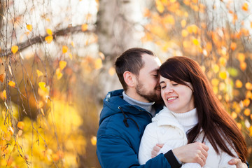 Fototapeta premium Man and woman together, happy couple