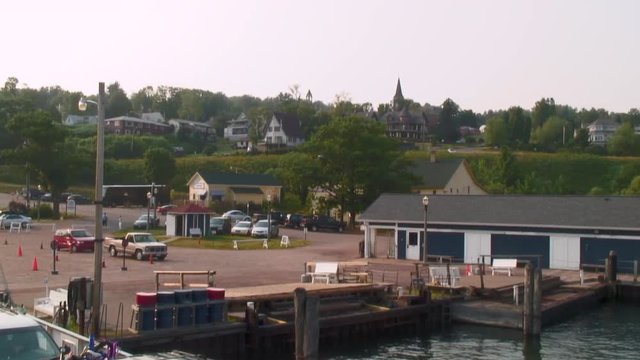 Homes on the Hill Over Looking Lake, Wisconsin