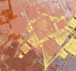 Obraz premium Abstract painting on canvas. Hand made art. Colorful texture. Modern artwork. Strokes of fat paint. Brushstrokes. Contemporary art. Artistic background image.