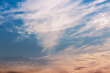 Sky gradient from warm to cold