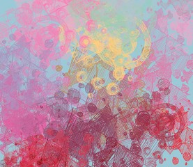 Abstract painting on canvas. Hand made art. Colorful texture. Modern artwork. Strokes of fat paint. Brushstrokes. Contemporary art. Artistic background image.