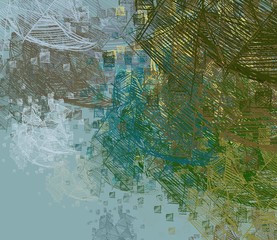 Abstract painting on canvas. Hand made art. Colorful texture. Modern artwork. Strokes of fat paint. Brushstrokes. Contemporary art. Artistic background image.