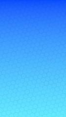 Translucent honeycomb on a gradient blue sky background. Perspective view on polygon look like honeycomb. Isometric geometry. Vertical image orientation. 3D illustration