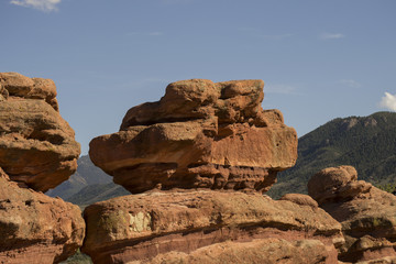 Fototapeta premium Balanced rocks at Garden of the Gods