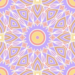 Art deco pattern of floral elements. seamless pattern. Vector illustration. design for printing, presentation, textile industry.