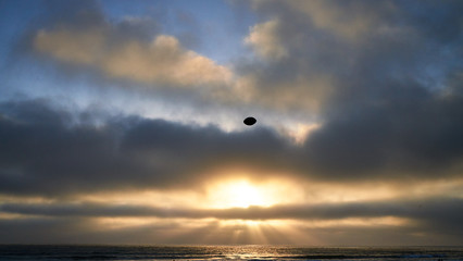 Sun Rays in Pacific Beach, San Diego.