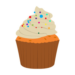 Isolated cupcake icon