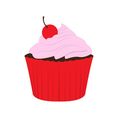 Isolated cupcake icon