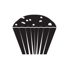 Isolated cupcake icon
