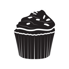 Isolated cupcake icon
