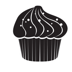 Isolated cupcake icon