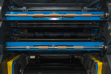 Ribbon slitter in a TTR wharehouse and production factory