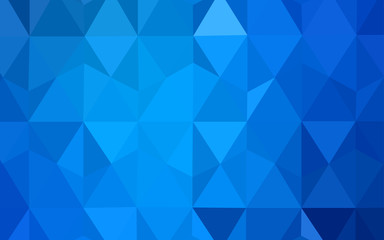 Light BLUE vector abstract mosaic pattern.