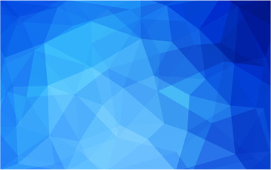 Light BLUE vector Polygon Abstract Background. Polygonal Geometric Triangle.