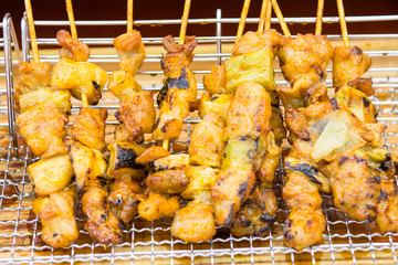 delicious yakitori ready to eat
