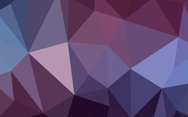 Dark Purple vector polygon abstract backdrop.
