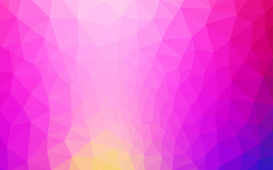Dark Multicolor vector polygon abstract background.