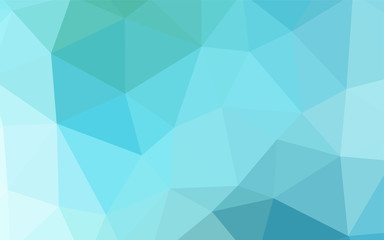 Light Blue, Green vector shining triangular cover.