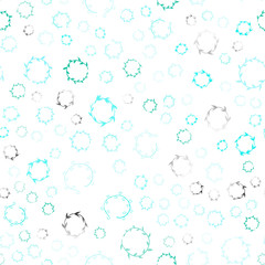 Light Blue, Green vector seamless pattern with spheres.