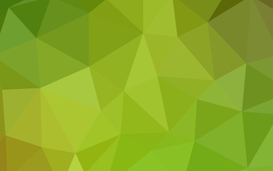 Obraz premium Light Green, Yellow vector shining triangular cover.