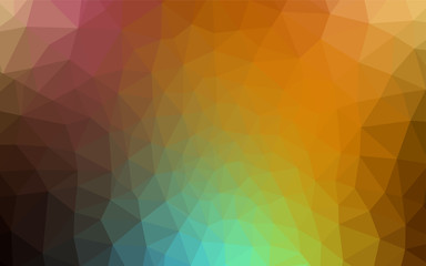 Dark Multicolor vector shining triangular layout.
