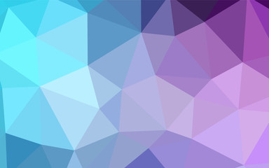 Light Pink, Blue vector gradient triangles template.