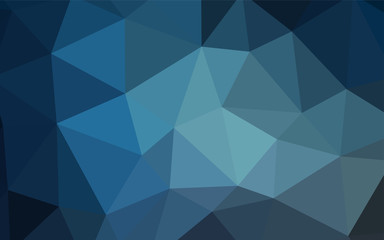 Fototapeta premium Light BLUE vector shining triangular layout.