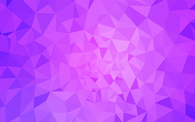 Light Purple vector polygon abstract background.