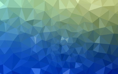 Light Blue, Green vector low poly cover.