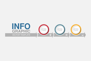 Vector infographic template for diagram, graph, presentation, chart, business concept with 3 options.