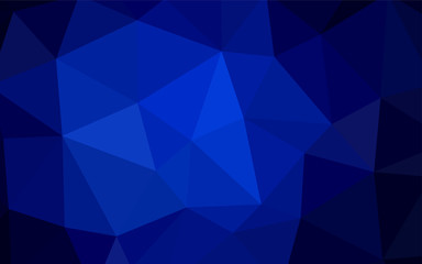 Obraz premium Dark BLUE vector abstract mosaic backdrop.