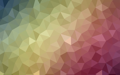 Obraz premium Light Green, Red vector gradient triangles texture.