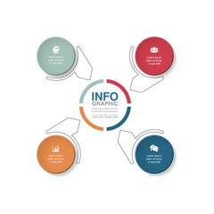 Vector infographic template for diagram, graph, presentation, chart, business concept with 4 options.
