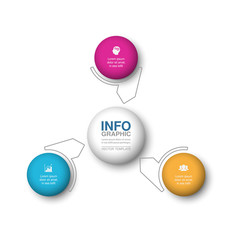 Vector infographic template for diagram, graph, presentation, chart, business concept with 3 options.