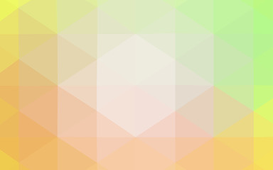 Obraz premium Light Green, Yellow vector polygonal pattern.