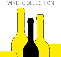 Logo for the wine business. Wine. Grape leaf. Vector logo.