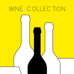 Logo for the wine business. Wine. Grape leaf. Vector logo.