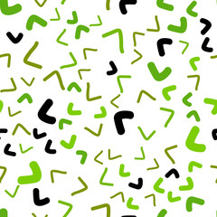 Light Green, Yellow vector seamless  background with liquid shapes.