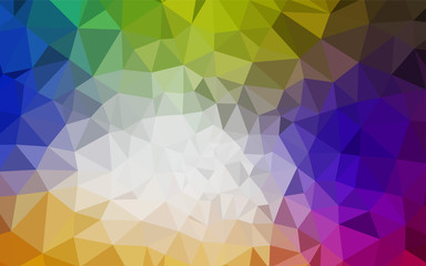Light Multicolor vector shining triangular cover.
