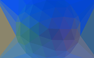 Obraz premium Light Blue, Yellow vector abstract mosaic background with a diamond.