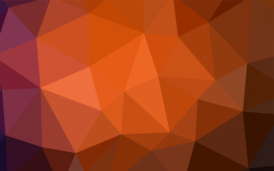 Light Red vector polygonal background.