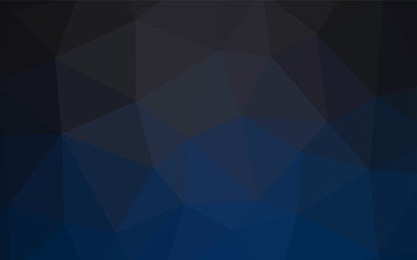 Light Green vector shining triangular backdrop.