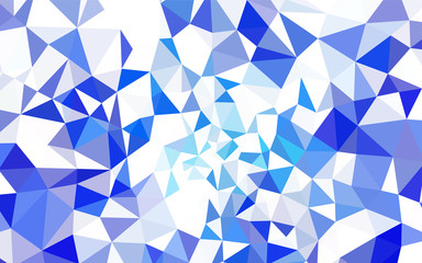 Dark BLUE vector abstract polygonal template.